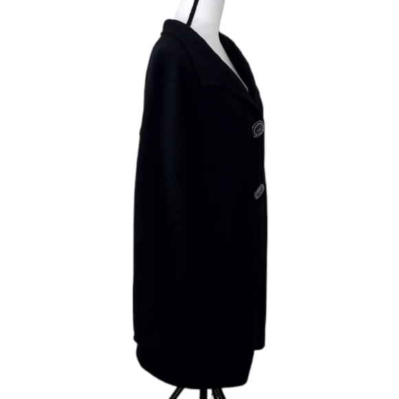 Kristen Blake Pea Coat Black Large - Picture 4 of 10